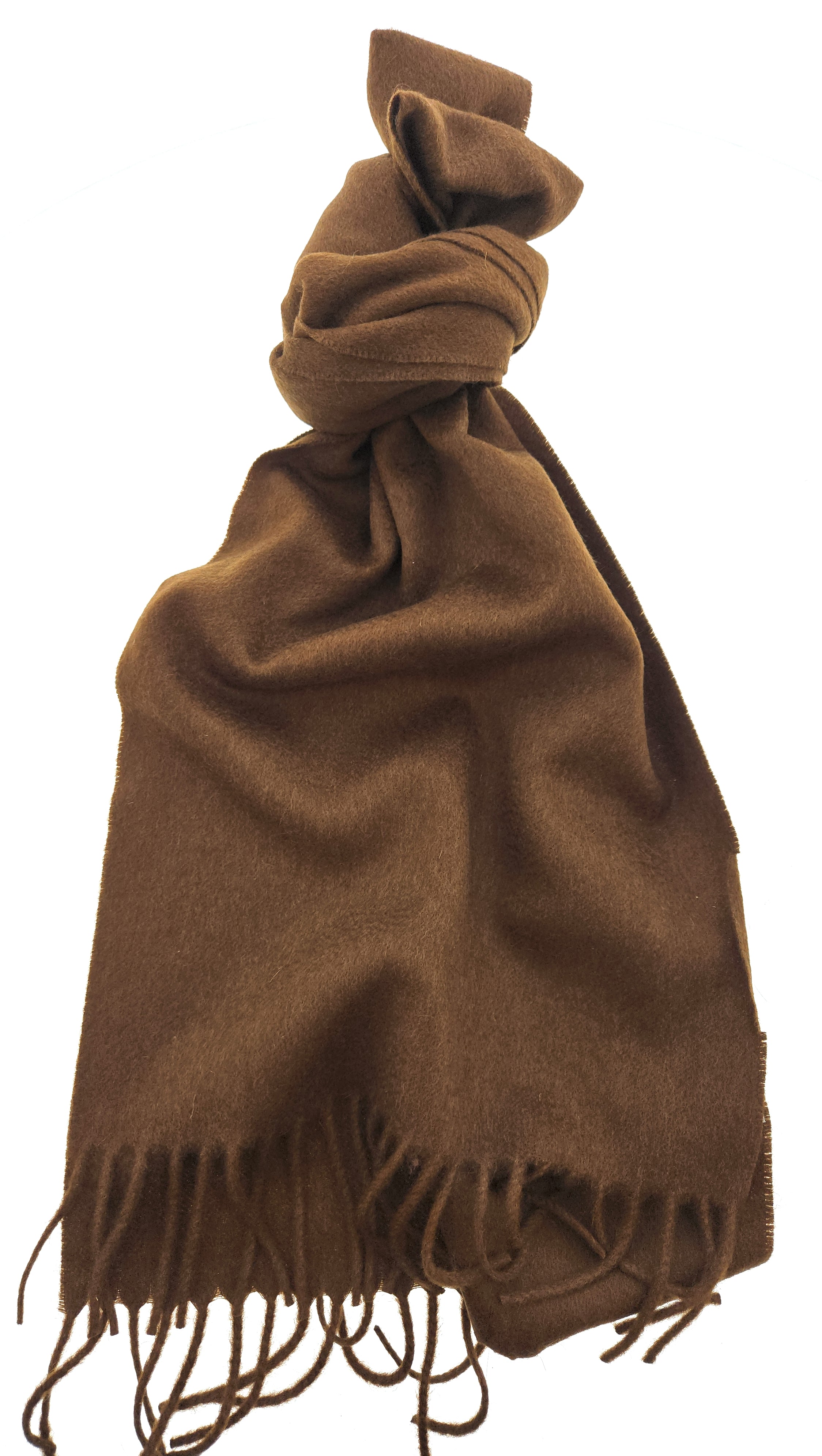 Lanvin Pure Cashmere Scarf – Classic Brown Wrap, Luxuriously Soft