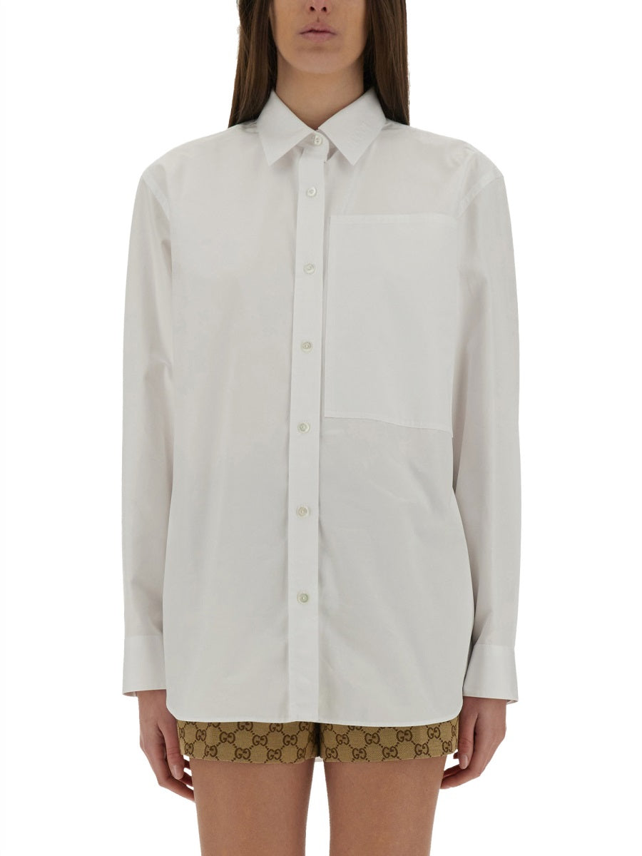 Gucci Women Cotton Poplin Shirt