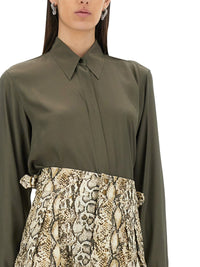 Dries Van Noten Women Silk Blend Satin Shirt