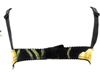 Dolce & Gabbana Yellow Floral & Black Lace Underwire Bra-34A