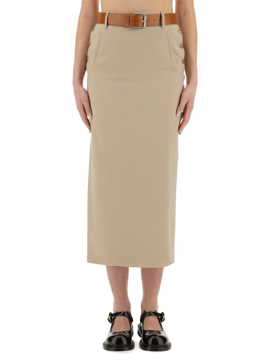 Moschino Women "Tailored Twist" Long Skirt