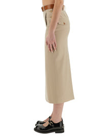 Moschino Women "Tailored Twist" Long Skirt