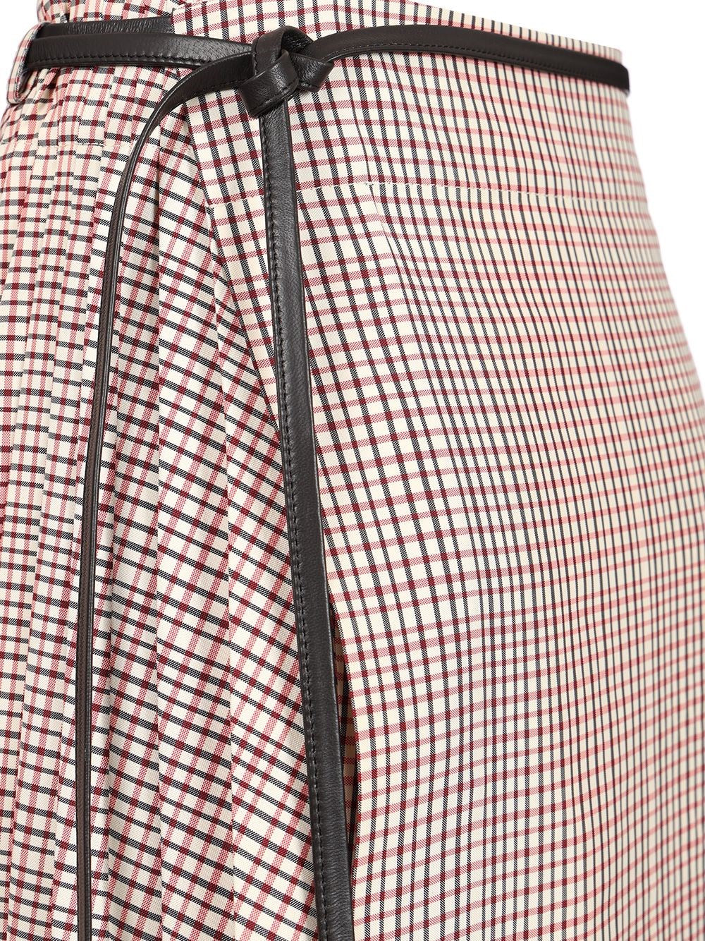 Bottega Veneta Women Checked Midi Skirt