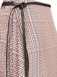 Bottega Veneta Women Checked Midi Skirt