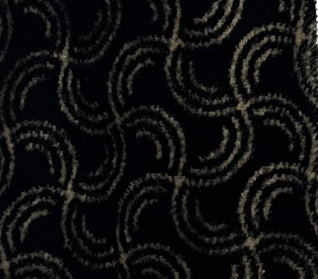 Emporio Armani Mens Black & Gold Golden waves Tie – Made in Italy