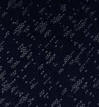 Emporio Armani Mens Night Blue Patch watermark Tie – Made in Italy