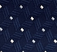 Emporio Armani Blue Diamond Dotted Men's Tie, 3"