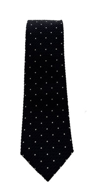 Emporio Armani Black Dotted Men's Tie, 3"