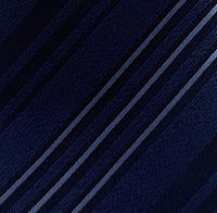 Emporio Armani Mens Blue Striped Tie – Made in Italy