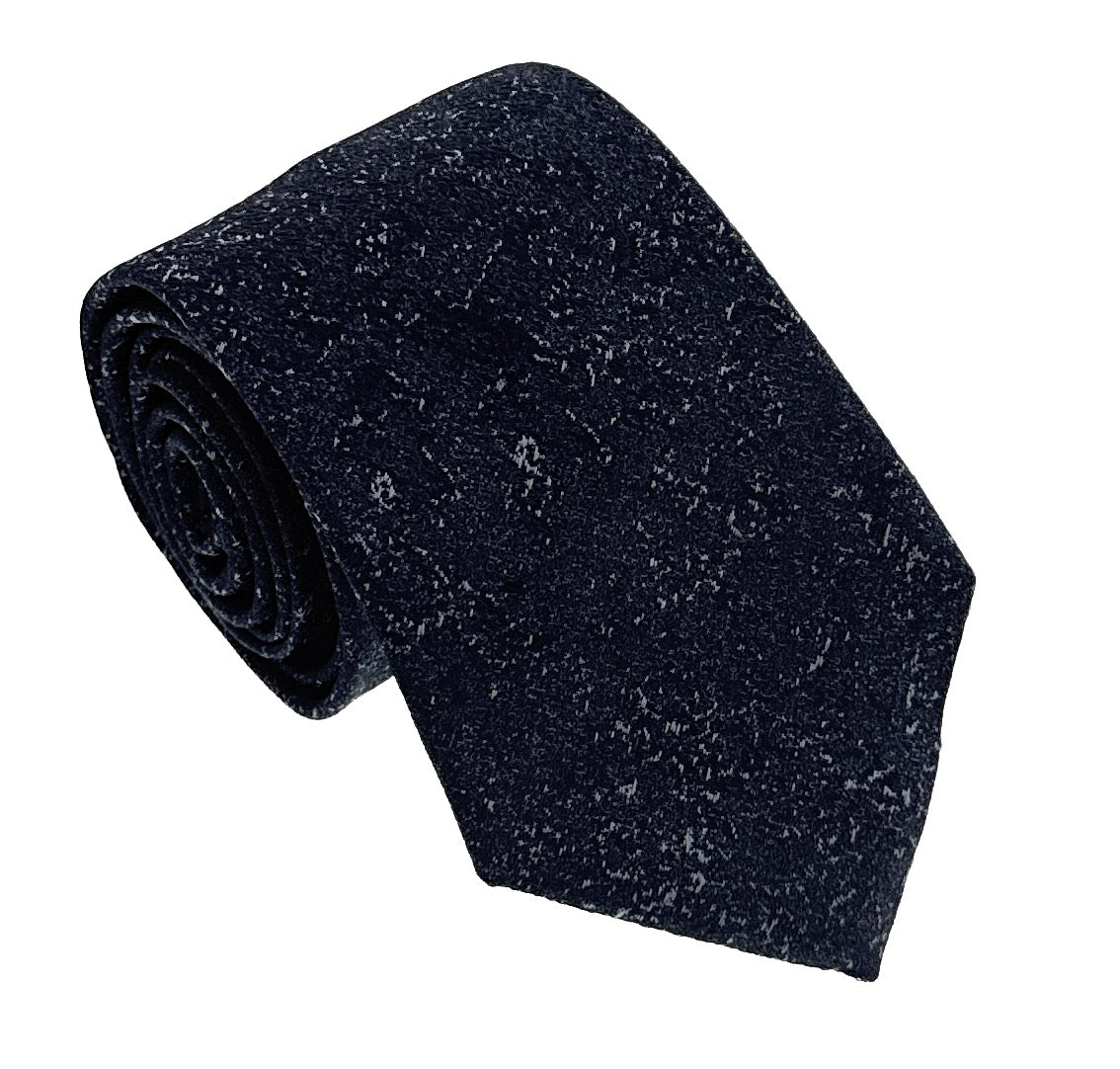 Emporio Armani Blue Textured Men's Tie, 3"