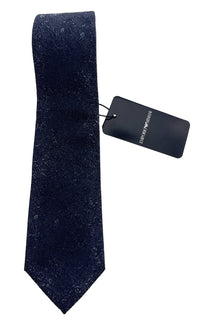 Emporio Armani Blue Textured Men's Tie, 3"