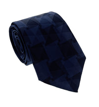 Emporio Armani Blue Geometric Silk Tie – 3in