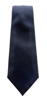 Emporio Armani Steel Blue Solid Textured Men's Tie – Made in Italy