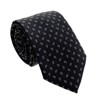 Emporio Armani Black Dotted 100% Silk Mens Tie