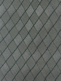 Emporio Armani Anthracite Grey Diamond weave Men's Tie, 3"