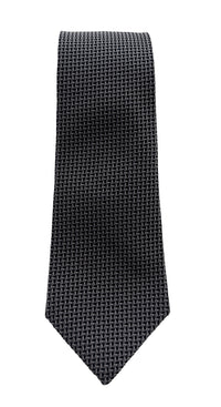 Emporio Armani Iron Grey Geometric Men's Tie, 3"
