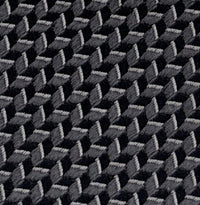 Emporio Armani Iron Grey Geometric Men's Tie, 3"