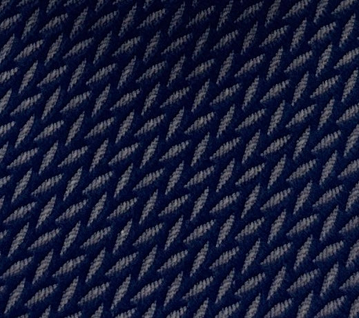 Emporio Armani Men's Blue & Grey Herringbone 51%%Otton 49%%Ilk Tie, 3"