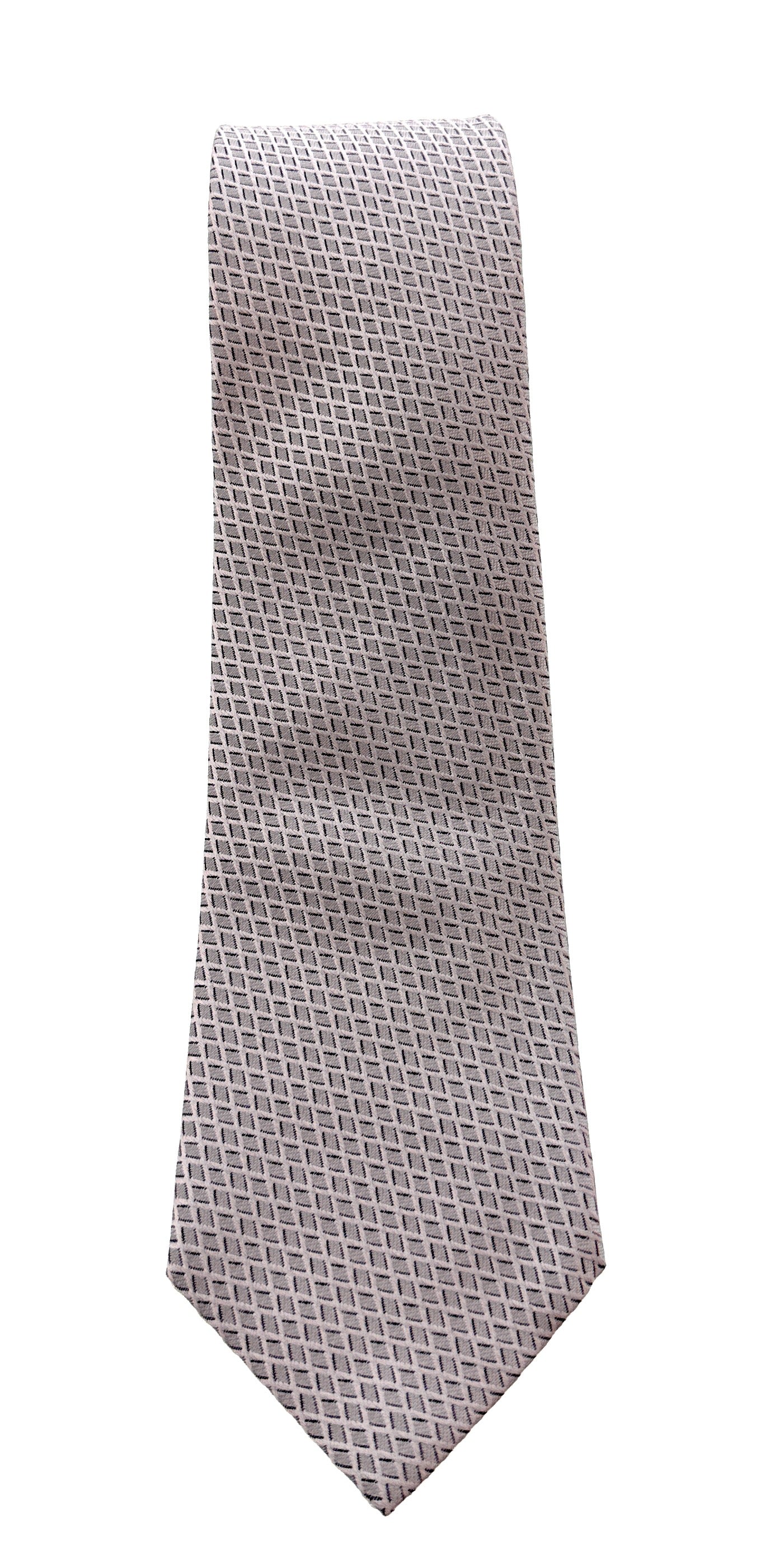 Emporio Armani Rose Water Diamond geometric Men's Tie, 3"