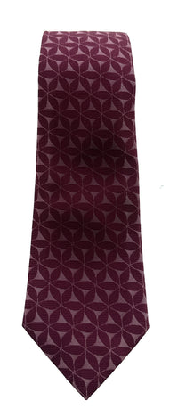 Emporio Armani Blood Red Floral Men's Tie, 3"