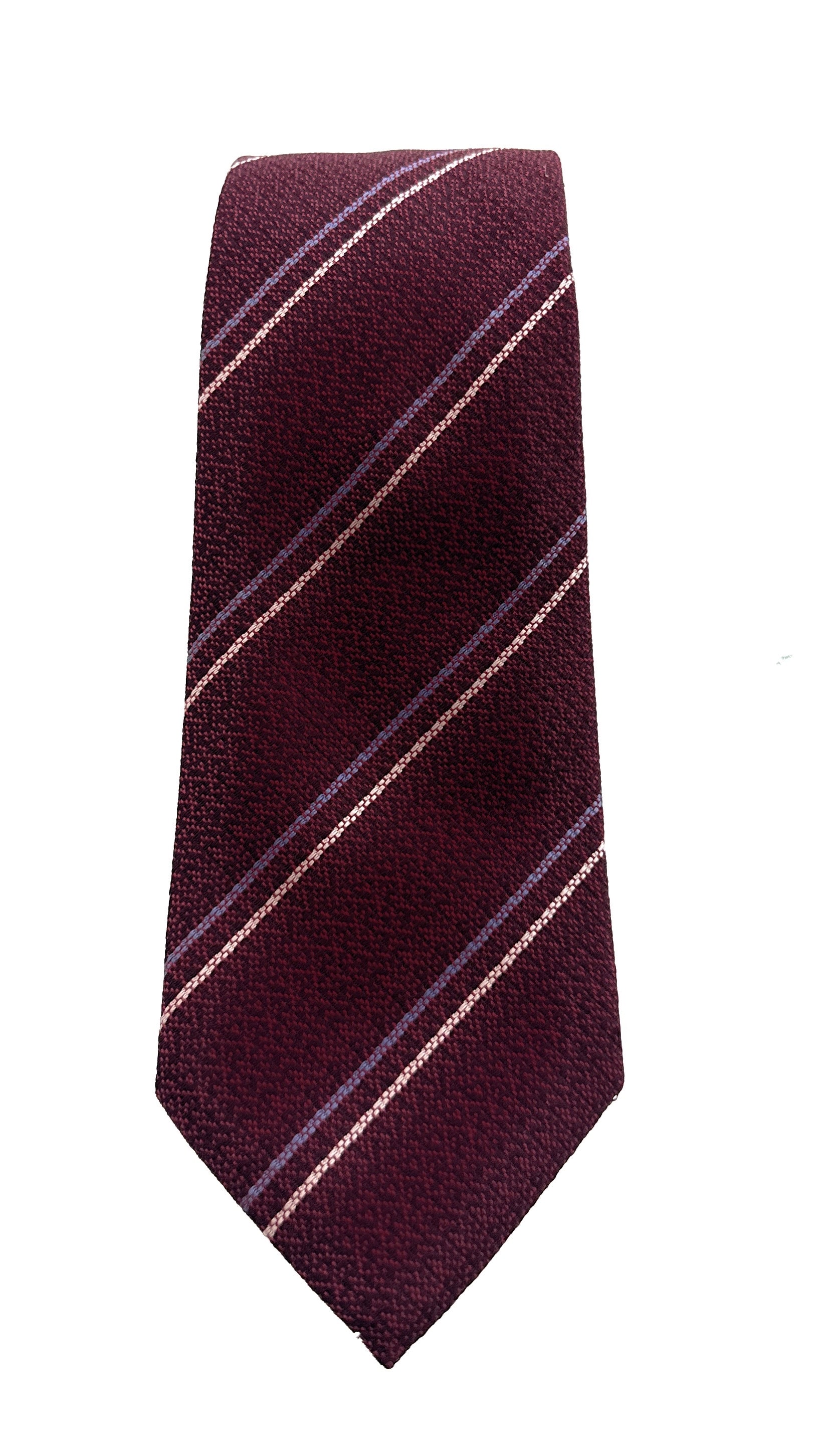 Emporio Armani Red Regimental Stripe Silk Tie – 3in