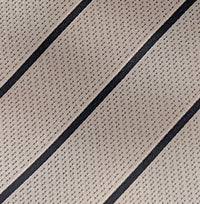 Emporio Armani Mens White Grey Stripe Tie – Made in Italy