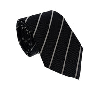 Emporio Armani Navy Blue Regimental Stripe Men's Tie, 3"