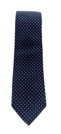 Emporio Armani Men’s Blue Dotted Silk Necktie, 3"
