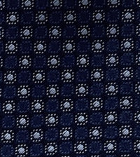 Emporio Armani Men’s Blue Dotted Silk Necktie, 3"