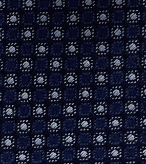 Emporio Armani Men’s Blue Dotted Silk Necktie, 3"