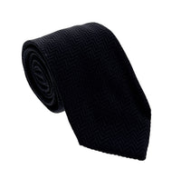 Emporio Armani Night Blue zigzag Men's Tie, 3"