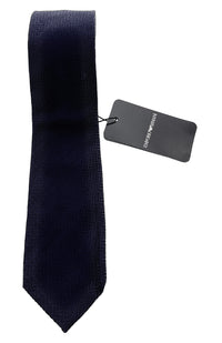Emporio Armani Night Blue zigzag Men's Tie, 3"