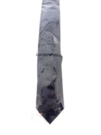 Emporio Armani Anthracite Grey zigzag Men's Tie, 3"