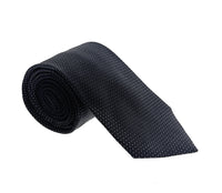 Emporio Armani Men’s Black Dotted Silk Necktie, 3"