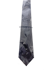 Emporio Armani Men’s Black Dotted Silk Necktie, 3"