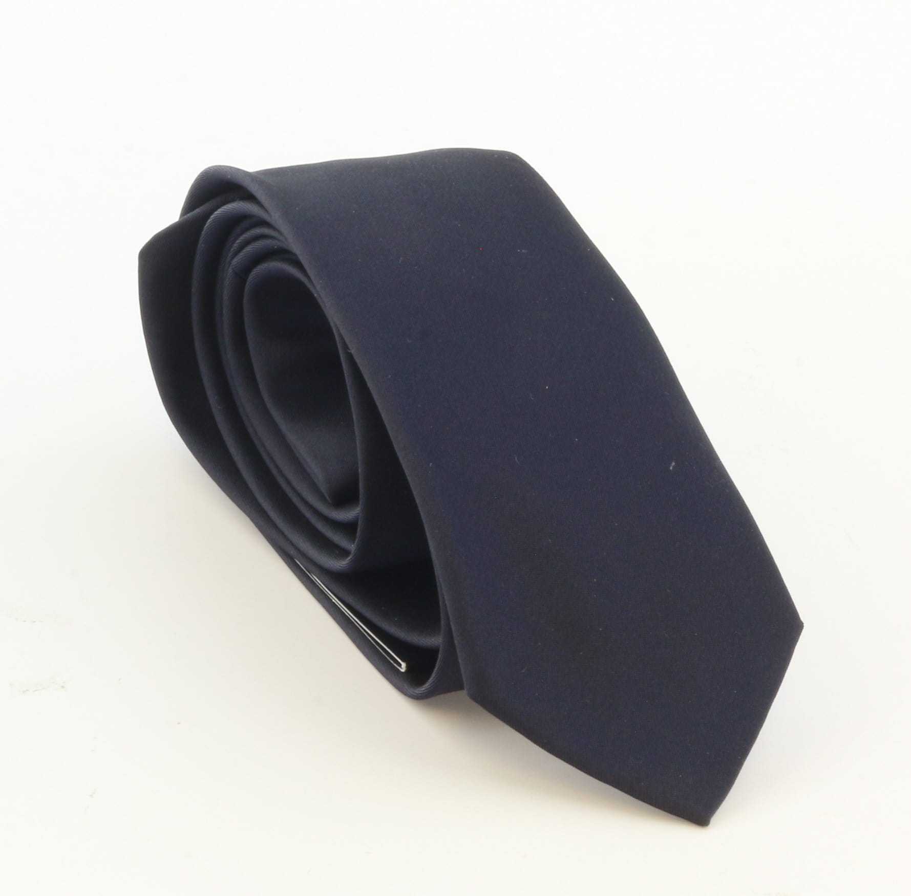 Emporio Armani Dark Navy Solid Men's Tie – Made in Italy