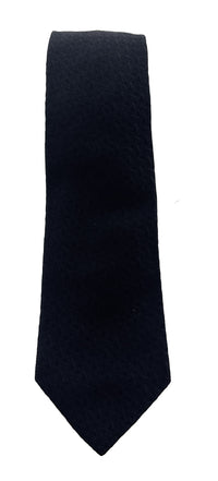 Emporio Armani Black Geometric V pattern Men's Tie – Made in Italy