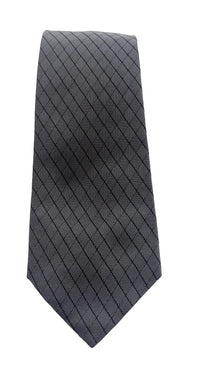 Emporio Armani Steel Grey Diamond weave Men's Tie, 3"