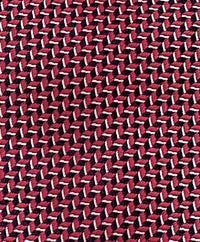 Emporio Armani Men’s Red Geometric Silk Necktie, 3"