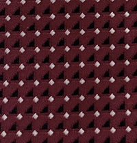 Emporio Armani Mens Bordeaux Geometric Tie – Made in Italy