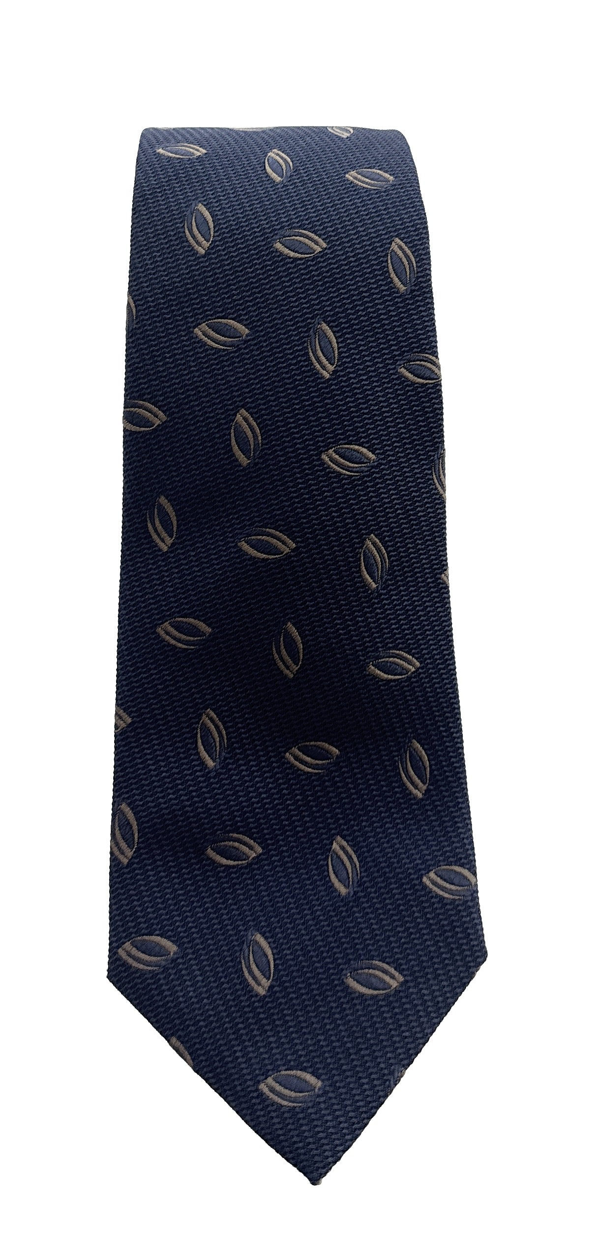 Emporio Armani Blue Oval pattern Men's Tie – Made in Italy