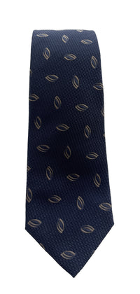 Emporio Armani Blue Oval pattern Men's Tie – Made in Italy
