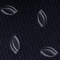 Emporio Armani Shadow Grey Oval print Men's Tie, 3"