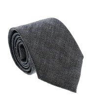 Emporio Armani Blue Grey Linen weave Men's Tie – Made in Italy