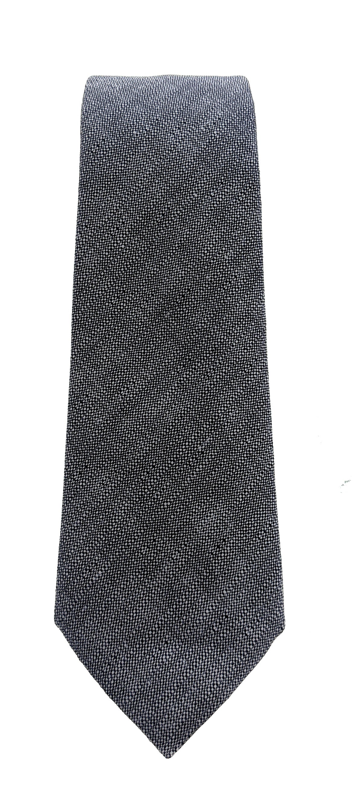Emporio Armani Blue Grey Linen weave Men's Tie – Made in Italy