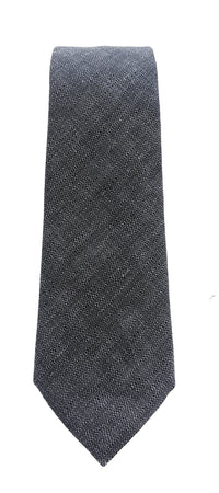 Emporio Armani Blue Grey Linen weave Men's Tie – Made in Italy