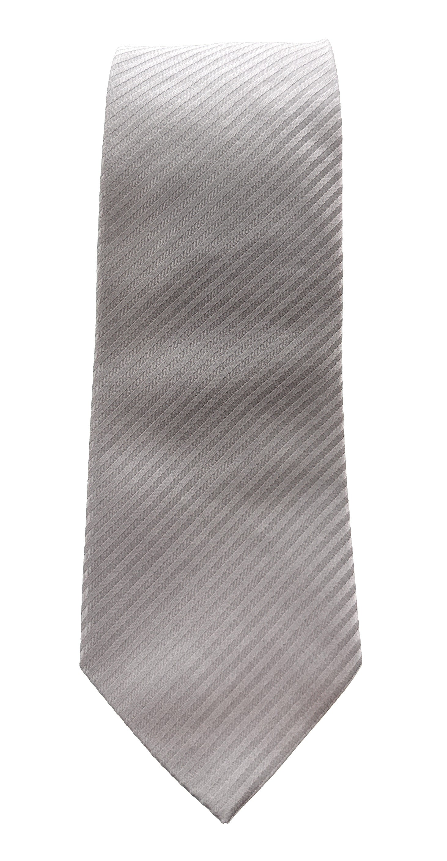 Emporio Armani Mens Pearl Diagonal Stripe Tie – Made in Italy