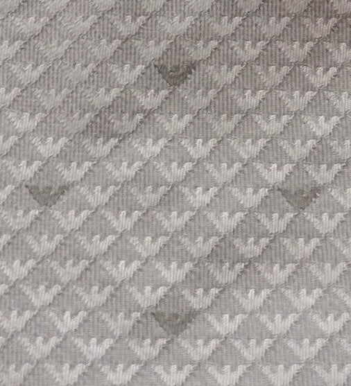 Emporio Armani Men’s Birch Silk Necktie with Logo Print, 3"