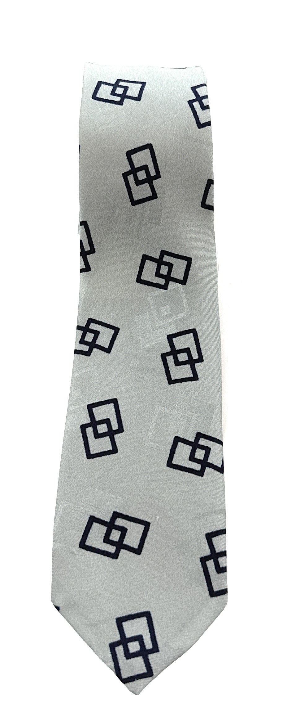 Emporio Armani Pastel Green Geometric Silk Tie – 2in