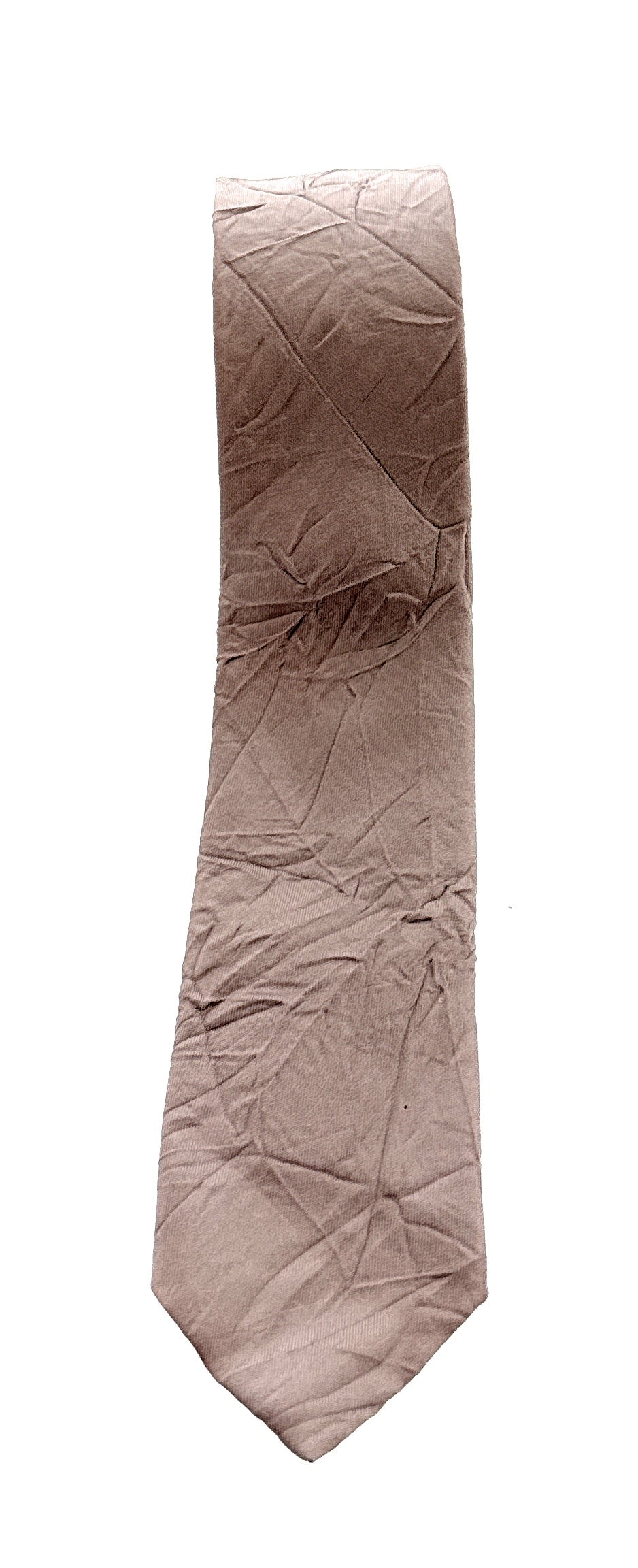 Emporio Armani Men’s Pink Solid Crinkled Silk Necktie, 3"
